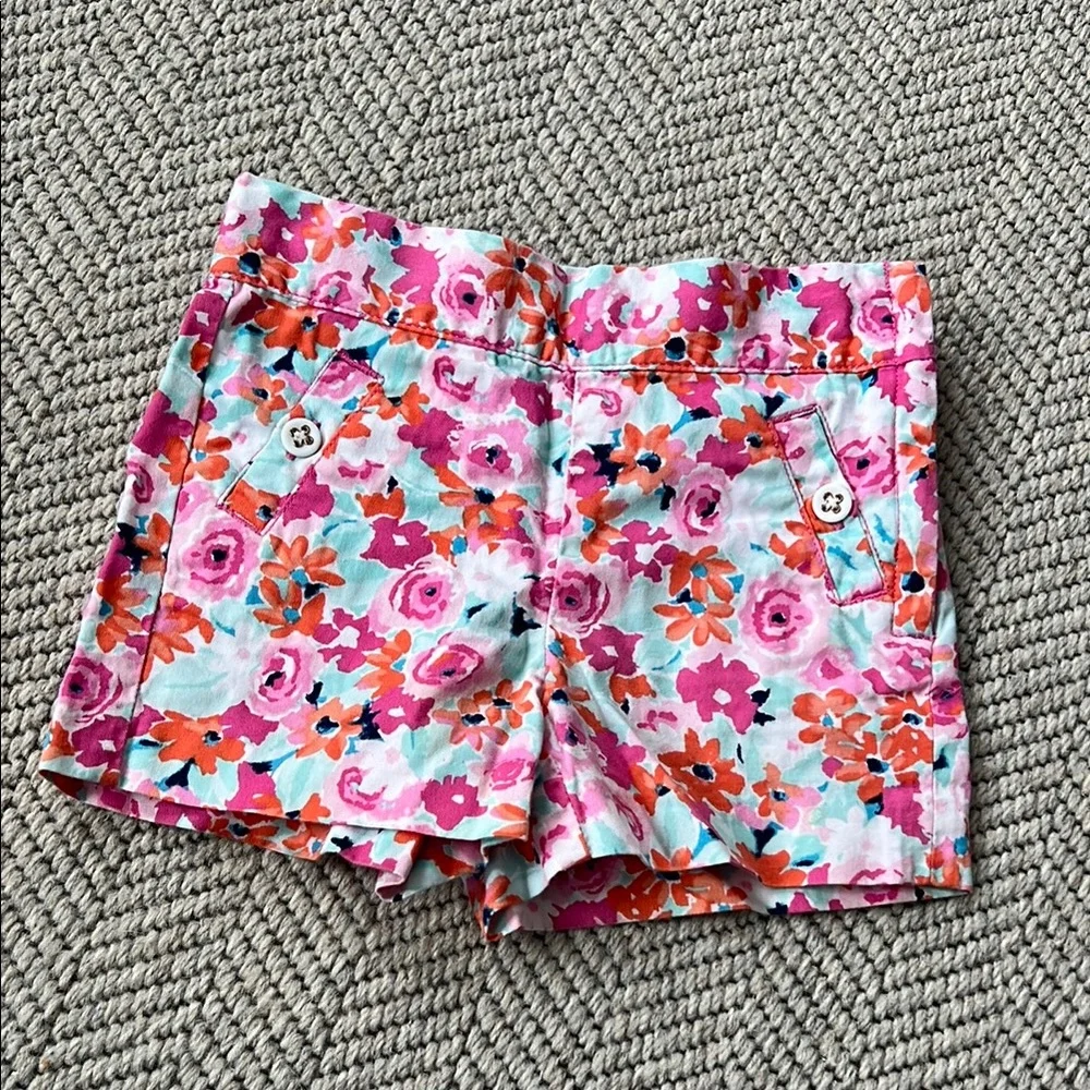 Janie and Jack Floral Print Shorts